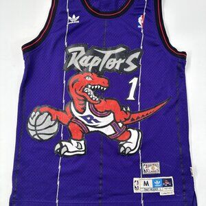 Vintage Adidas NBA Raptors Jersey Mens Medium Tracy McGrady 1 Swingman +2 HWC